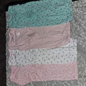 4 pack Babygirl Swaddle Sleepers
